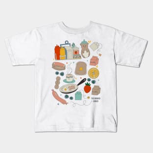 The Brunch Bunch -Textured Vintage Vibes Kids T-Shirt